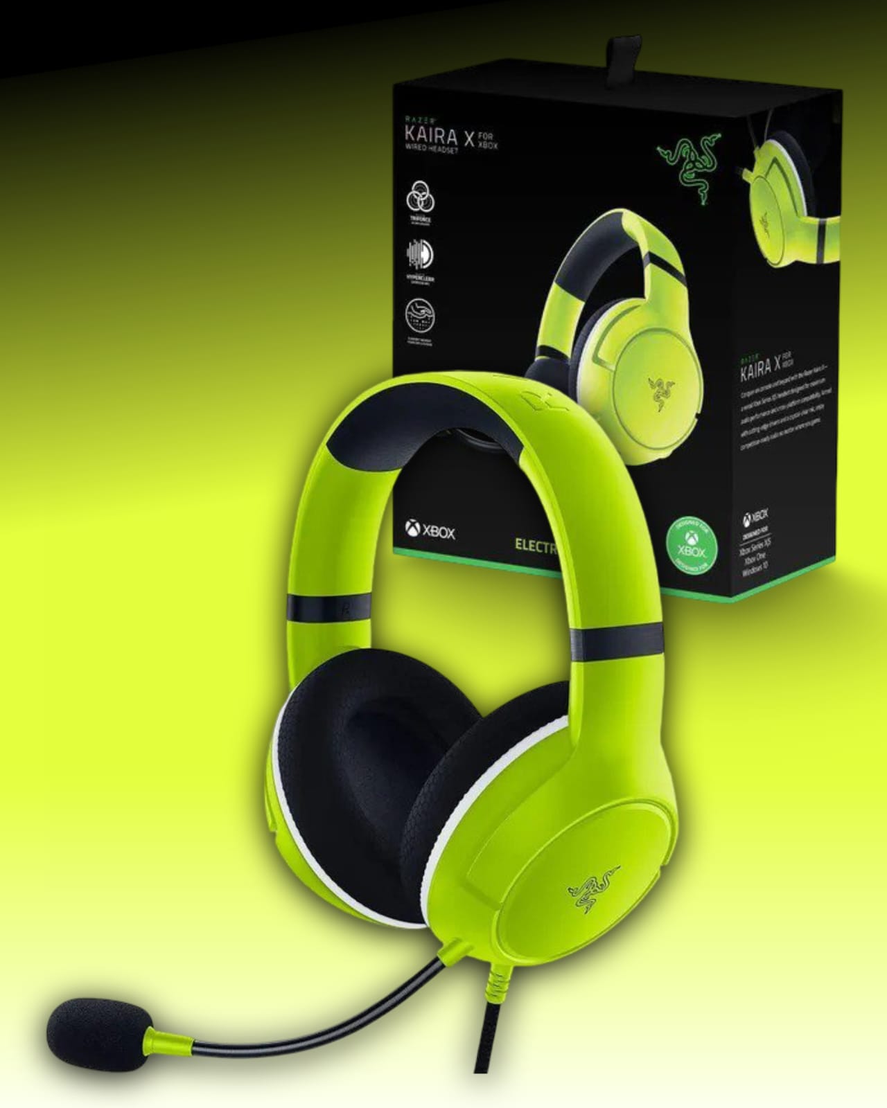 HEADSET ALAMBRICO RAZER KAIRA XBOX ELECTRIC VOLT