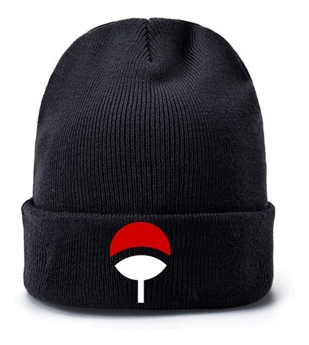 GORRO NEGRO LOGO UCHIJA / NARUTO