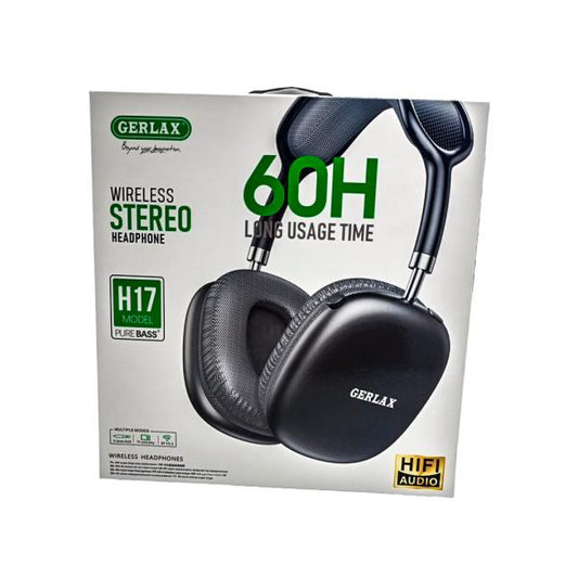 AUDIFONOS MANOS LIBRES BLUETOOTH H17 GERLAX NEGRO