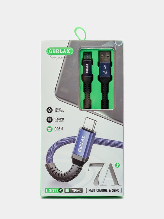 Cable USB - tipo C.   7A